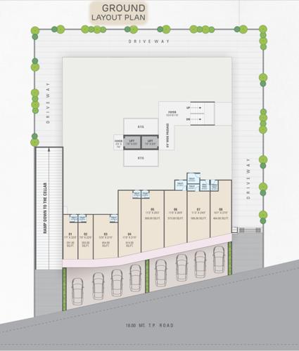  jagannath-residency Jagannath Residency Cluster Plan for ground Floor
