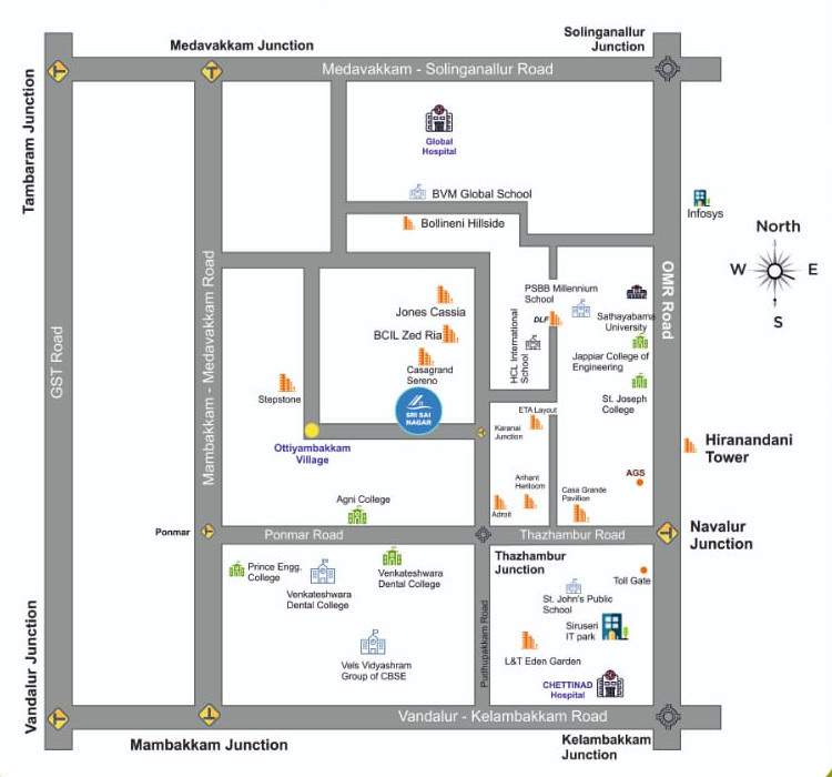  sri sai nagar Location Plan