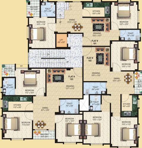  surendra-sunrise-enclave Typical 1st Floor Plan Of Surendra Sunrise Enclave