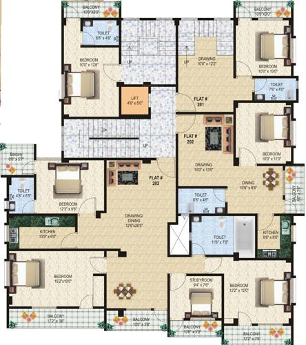  surendra-sunrise-enclave Typical 2nd Floor Plan Of Surendra Sunrise Enclave