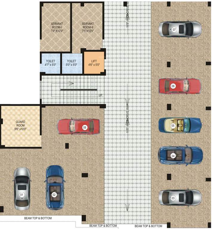  surendra sunrise enclave Typical Ground Floor Plan Of Surendra Sunrise Enclave