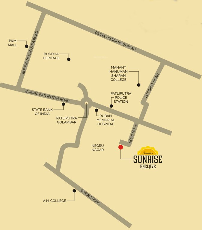  surendra sunrise enclave Location Plan