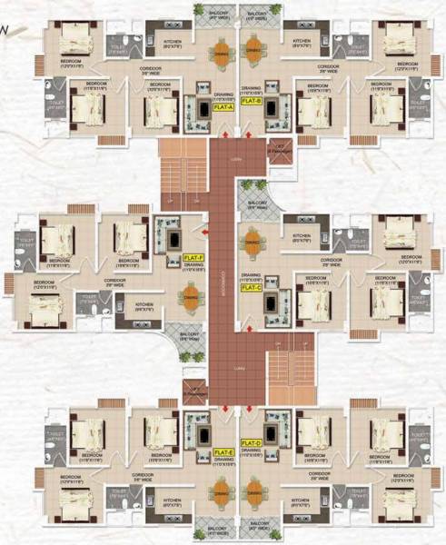  aashrayam ARS Aashrayam Cluster Plan from 1st,  3rd, 5th And 7th Floor