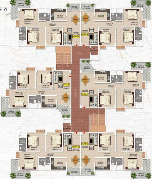  aashrayam ARS Aashrayam Cluster Plan from 2nd, 4rth 6th Floor