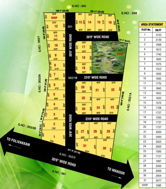  golden green cooperative nagar Layout Plan