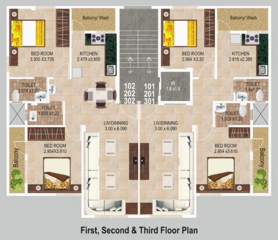  shiwani paradise Shiwani Paradise Cluster Plan from 1st to 3rd Floor