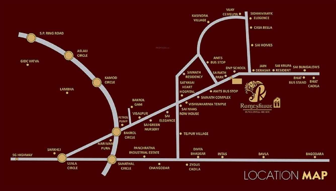 bunglows and arcade 11 Location Plan