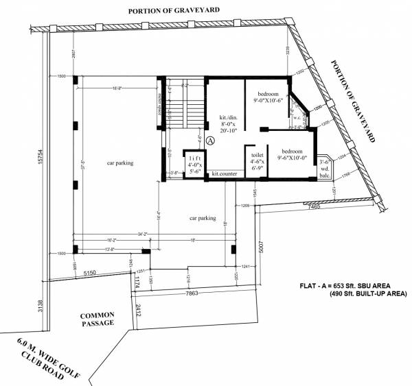  residency Residency Cluster Plan For ground Floor