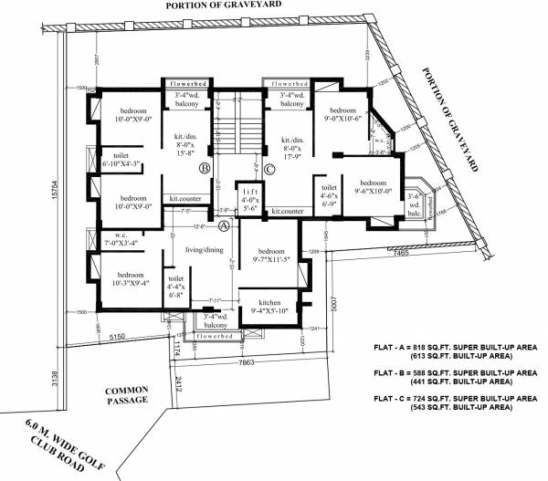  residency Residency Cluster Plan From 2nd to 4th Floor