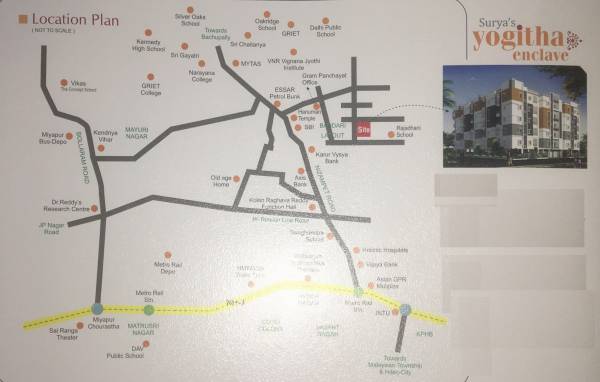  suryas-yogitha-enclave Location Plan