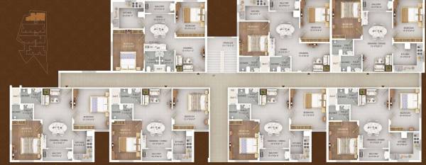  rashmi-gds-residency Block A Floor Cluster Plan