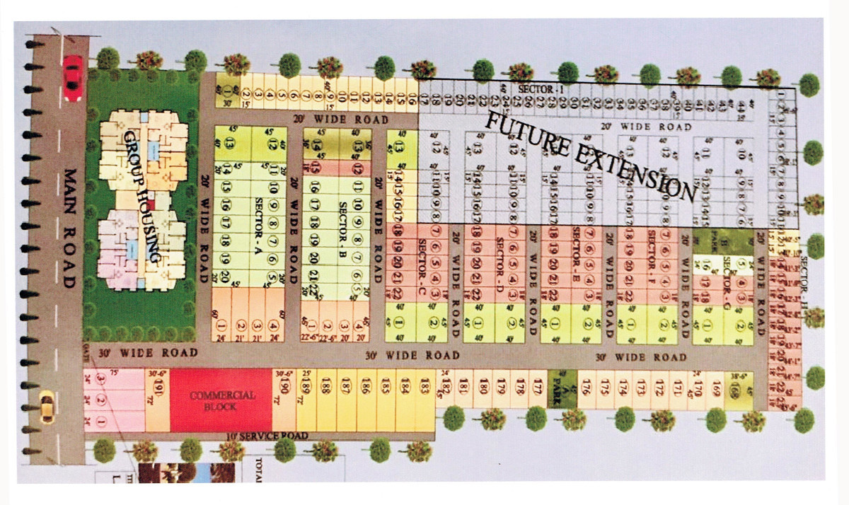  brij garden Layout Plan