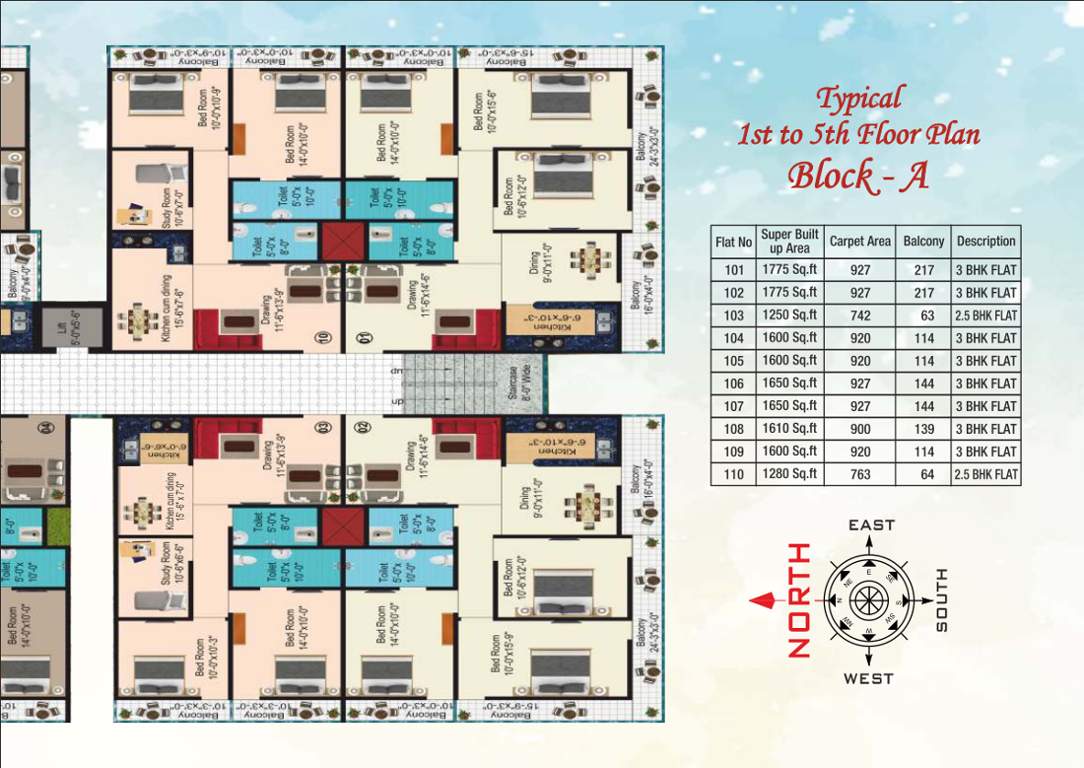 shanti satish villa Tower A Cluster Plan