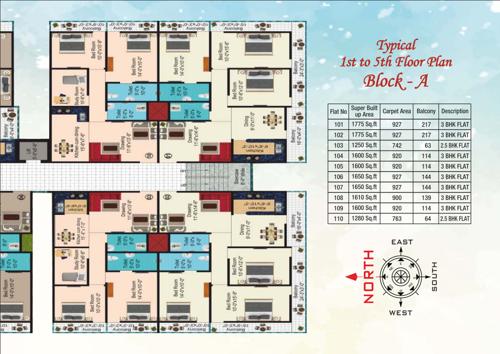 Tower A Cluster Plan shanti-satish-villa Tower A Cluster Plan