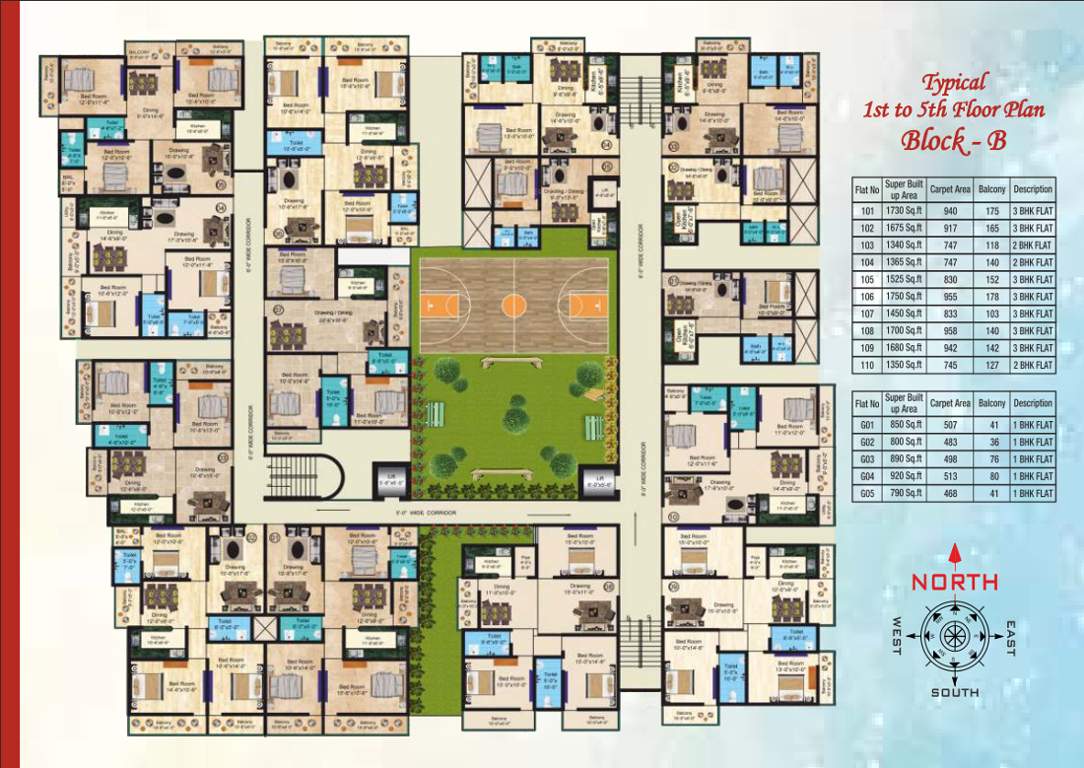 shanti satish villa Tower B Cluster Plan
