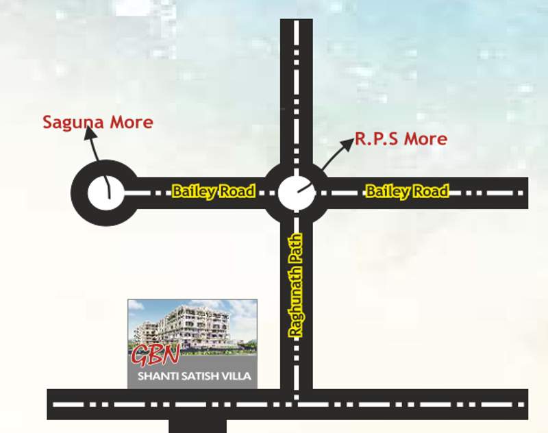 shanti satish villa Location Plan