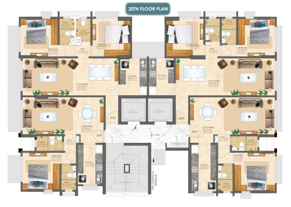  sai-aradhya Sai Aradhya Cluster Plan for 20th Floor