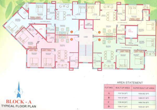  char-chinar Tower A Cluster Plan