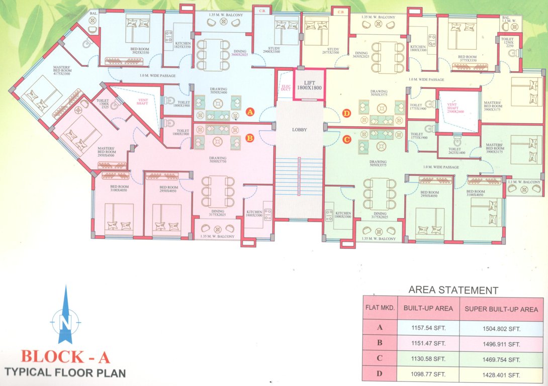  char chinar Tower A Cluster Plan