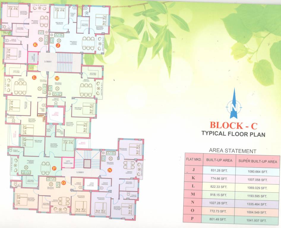  char chinar Tower C Cluster Plan