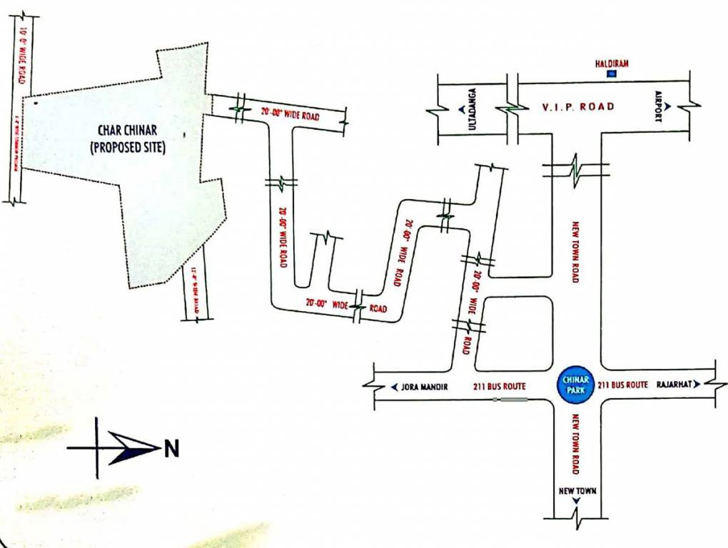  char chinar Location Plan