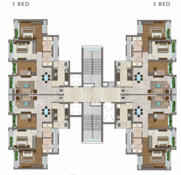  the-verraton Tower A Cluster Plan