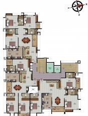  rio grande Typical Floor Cluster Plan