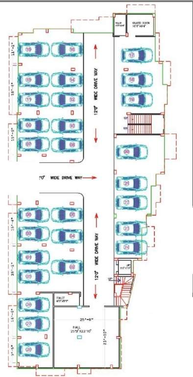  keshar satya apartment Cluster Plan for ground Floor