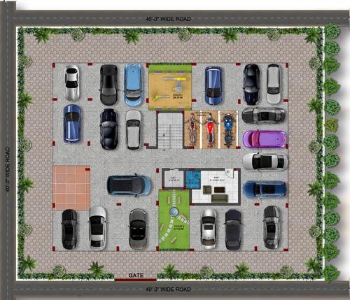 Ground Cum Parking Floor Plan sai-padmavathi-enclave Ground Cum Parking Floor Plan
