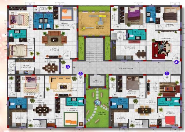 Typical Floor Plan sai-padmavathi-enclave Typical Floor Plan