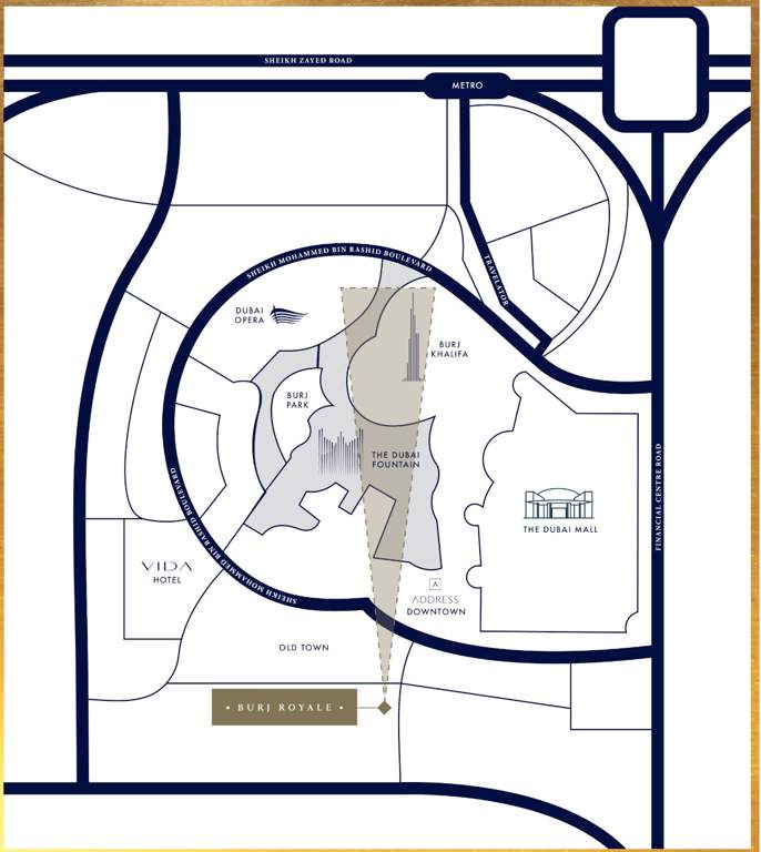  burj royale Location Plan