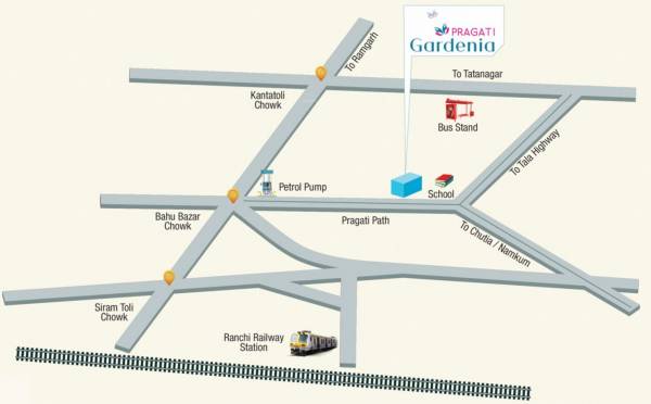  pragati-gardenia Location Plan