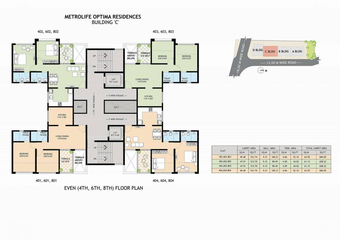 metro life optima residences A Cluster Plan