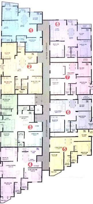  sanjeeve royale Sanjeeve Royale Cluster Plan From 1st To 4th Floor