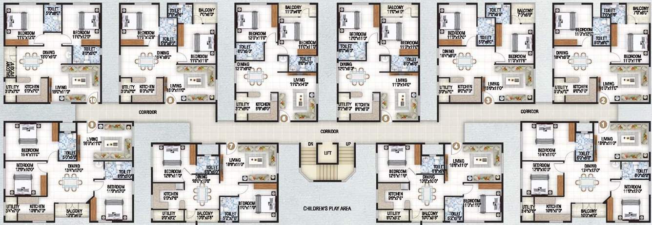  sri sai essel Sri Sai Essel) Cluster Plan For Ground Floor