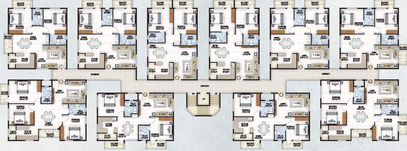  sri sai essel Sri Sai Essel) Cluster Plan From 1st To 3rd Floor