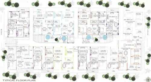  neeladri-paradise Neeladri Paradise Cluster Plan from ground to 3rd Floor