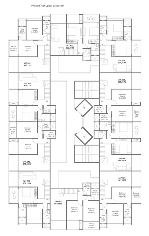  montana phase 6 Typical Floor Upper Level Plan