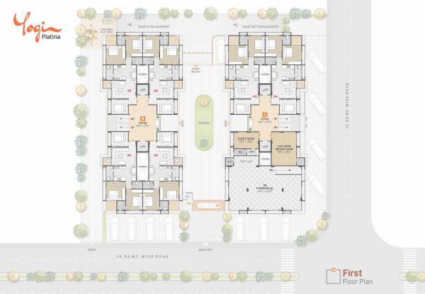  platina Block A And B Cluster Plan For 1st Floor