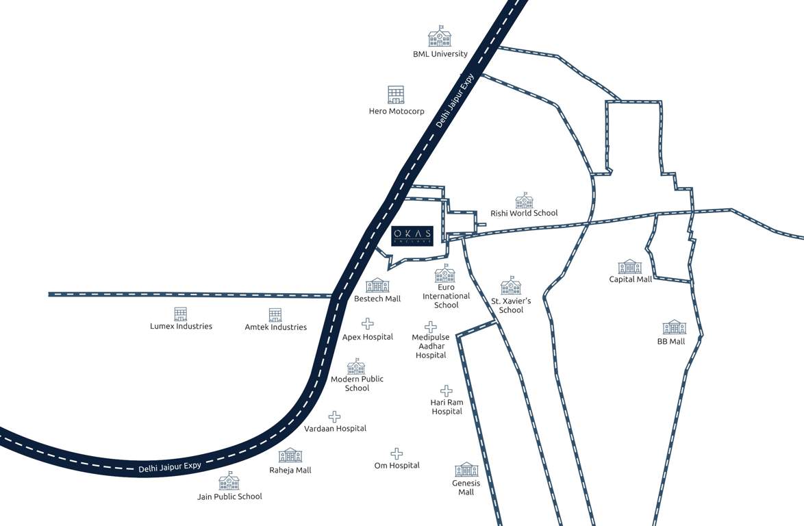  okas enclave 1 Location Plan