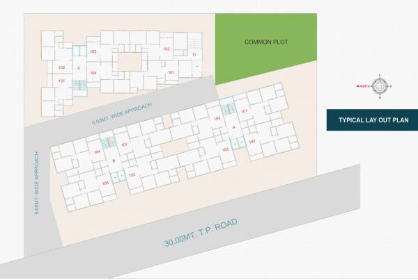  prime-hill Block A, B, C & D Cluster Plan For Typical Floor