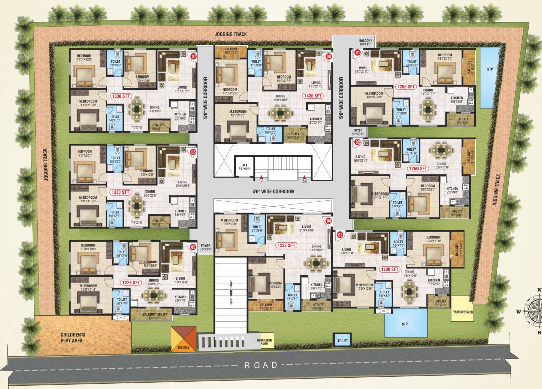  elite Elite Cluster Plan For Ground Floor