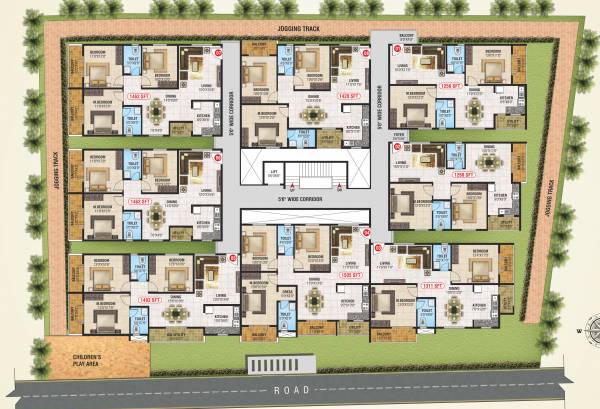  elite Elite Cluster Plan From 1st To 3rd Floor