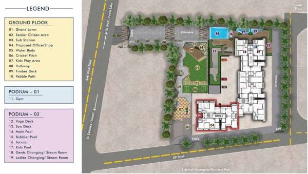  srishti-harmony-iii-phase-ii-c-wing Master Plan