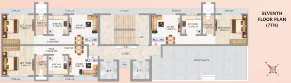  navrang-chsl Navrang CHSL Cluster Plan for 7th Floor Typical 
