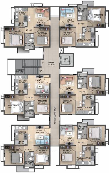 Block A Cluster Plan from 2nd to 5th Floor cosmos Block A Cluster Plan from 2nd to 5th Floor