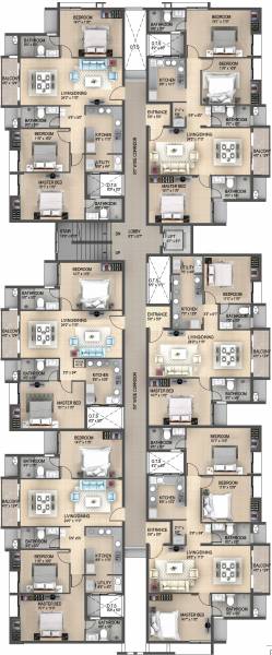 Block B Cluster Plan from 2nd to 5th Floor cosmos Block B Cluster Plan from 2nd to 5th Floor