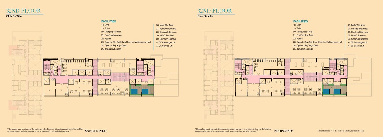  utalika luxury phase 5 panchami Utalika Luxury Phase 5 Panchami Cluster Plan for 32th Floor