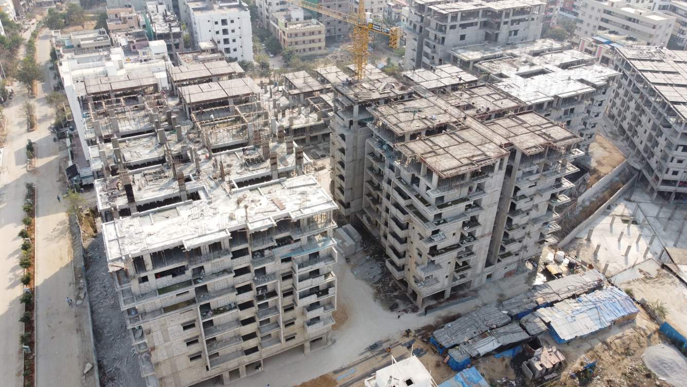  4 blocks Block A Construction Status Feb 22