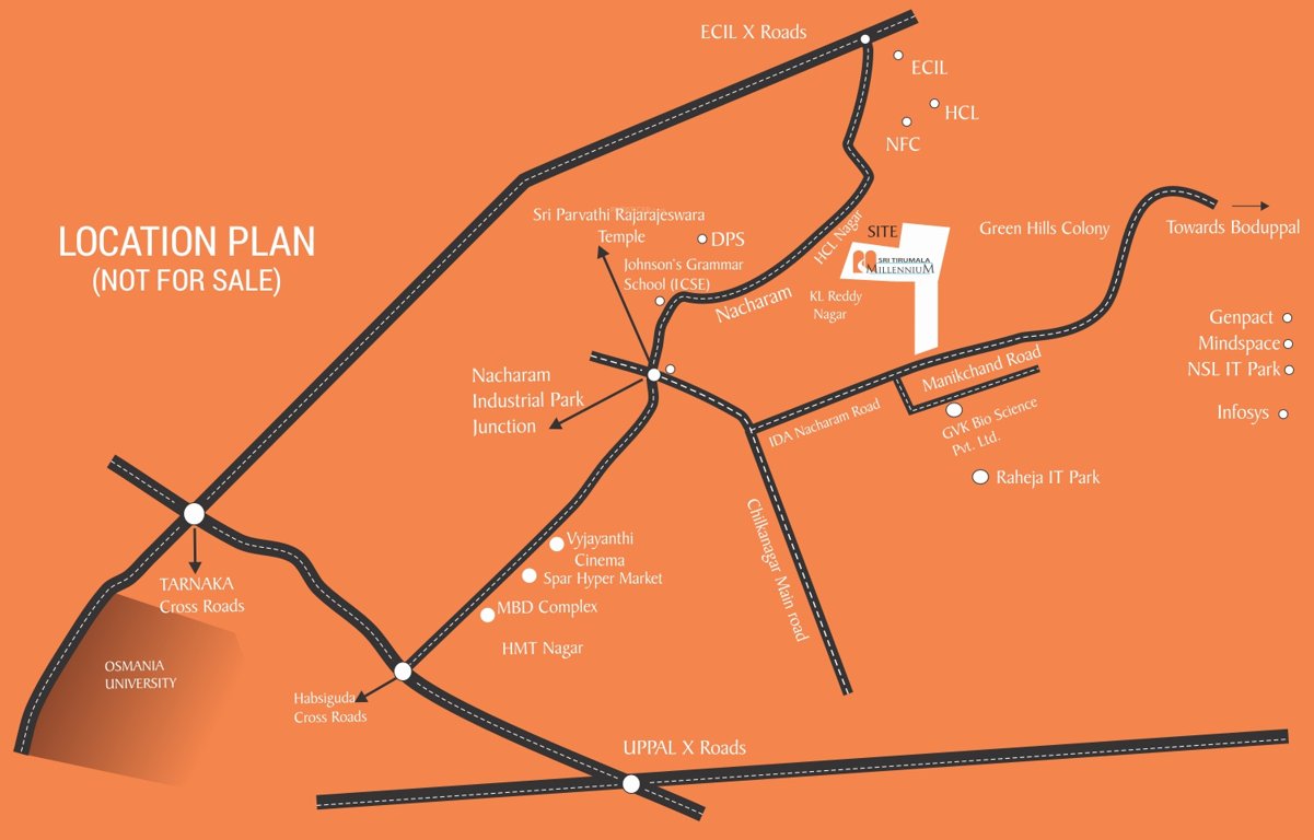  sri tirumala millennium phase ii block a Location Plan